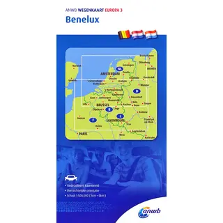 Anwb Wegenkaart - Anwb Wegenkaart 3. Benelux