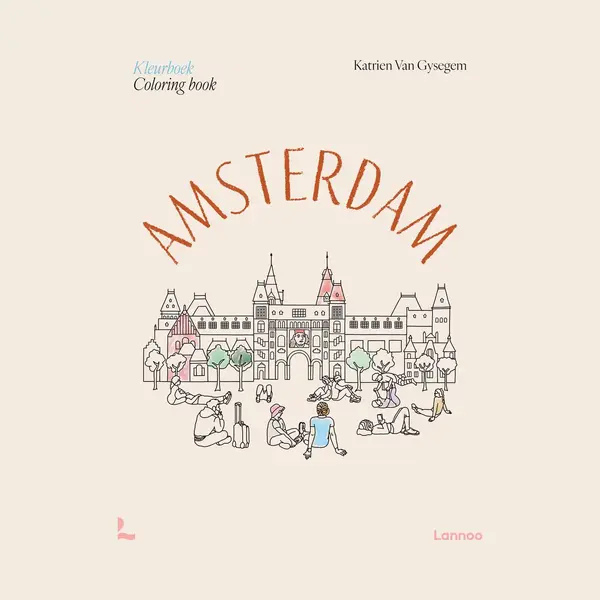 Kleurboek Amsterdam I Coloring Book Amsterdam thumbnail