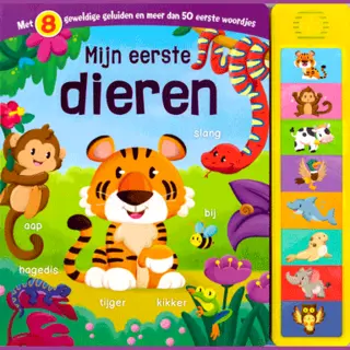 Onbekend Geluidenboek Mijn Eerste Dieren - 8 Geluiden - Hardcover Met Illustraties