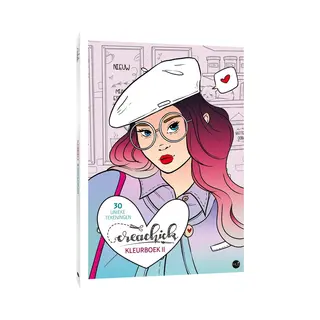 Uitgeverij Kluitman CreaChick Kleurboek Ii - Kleurboek Met 30 Handgetekende Platen - Multi Kleuren