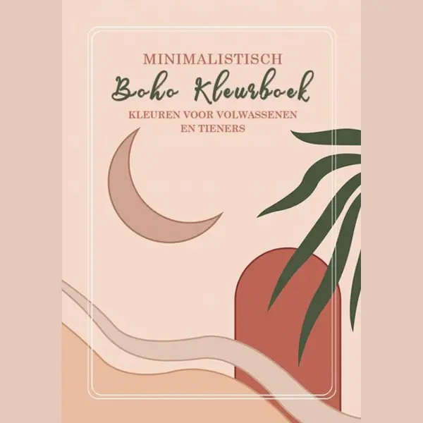 Kleuren Voor Volwassenen En Tieners - Minimalistisch Boho Kleurboek thumbnail