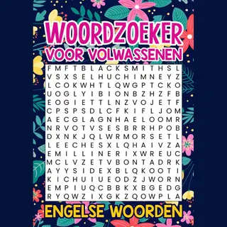 Woordzoeker Voor Volwassenen - Engelse Woorden, Inclusief Vertalingen