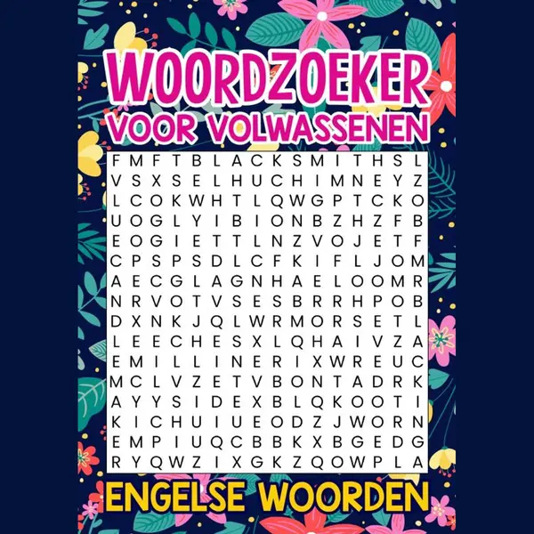 Woordzoeker Voor Volwassenen - Engelse Woorden, Inclusief Vertalingen thumbnail