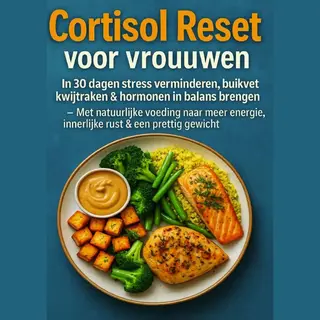 Cortisol Reset Voor Vrouwen, In 30 Dagen Stress Verminderen, Buikvet Kwijtraken & Hormonen In Balans Brengen