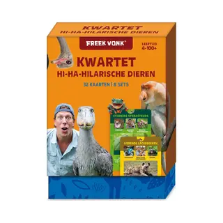 ImageBooks Freek Vonk Dierenkwartet - Leerzaam Kaartspel Voor 4+ Jaar