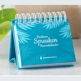 Voor Positiviteit Bureaukalender Positieve Spreuken - Oneindig - Decoratie Woonkamer - Kalender 2026 - 365 Dagen