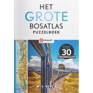 Denksport - Het Grote Bosatlas Puzzelboek - Treinreizen