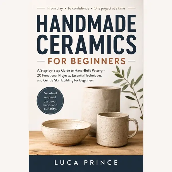 Handmade Ceramics For Beginners, A Step-by-Step Guide To Hand-Built Pottery - 20 Functional Projects, Essential Techniques, And Gentle Skill Building thumbnail