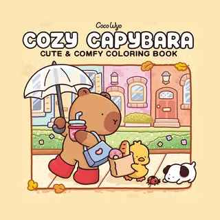 Cozy Spaces Coloring- Cozy Capybara