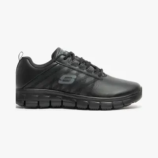 Skechers Damen Sure Track Erath Slip On Sneaker, Black Leather, 39.5 Eu
