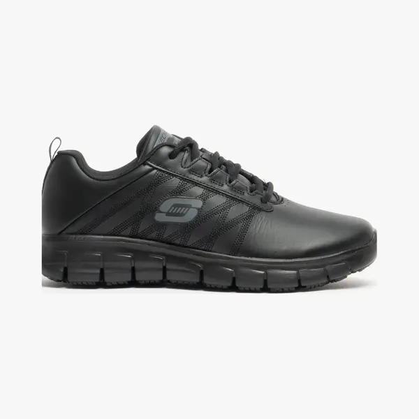 Skechers Damen Sure Track Erath Slip On Sneaker, Black Leather, 39.5 Eu thumbnail