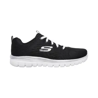 Skechers Sport Graceful Get Connected Wide Fit Sneakers Damesschoenen Zwart