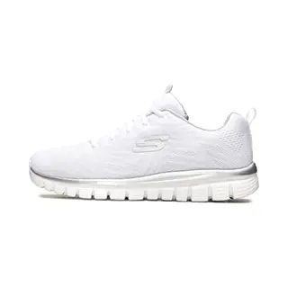 Skechers Sneakers Laag 'Graceful Get Connected' Zwart / Wit