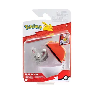 Pokémon PKW4606 - Clip 'N' Go Pokéball - Picochilla And Reball, Official Pokéball With Movable 5 Cm Figure
