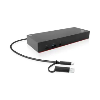 Lenovo 40AF0135EU laptop-dockingstation & portreplikator Kabelgebunden Schwarz
