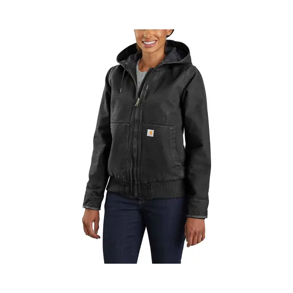 Carhartt Damen Loose Fit, Isolierte Duck Active Jacke , Schwarz, M thumbnail