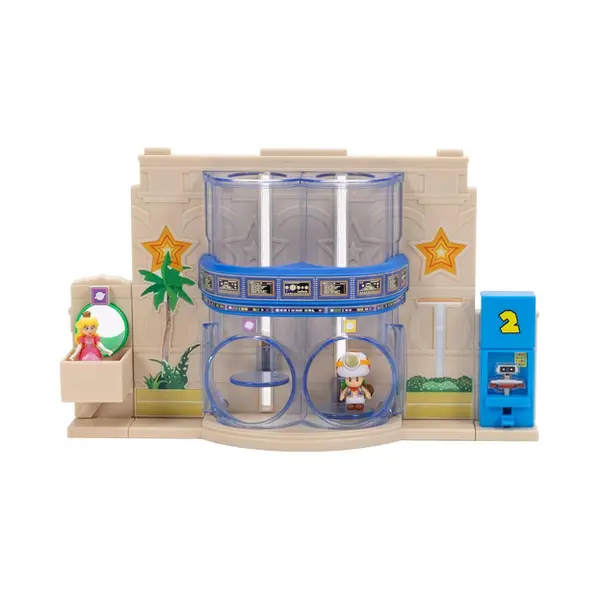 JAKKS Pacific The Super Mario Galaxy Movie Galaxy Gateway Diorama, Officially Licensed by , Includes 1.5" Princess Peach and Captain Toad Figures, Interactive Features, Ideal for Collectors thumbnail