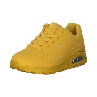 Skechers Women's Uno Stand On Air Sneaker, Yellow, 7 Uk