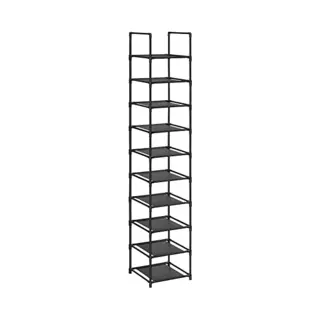 Songmics Shoe Rack, Black / 10 Tier (33 X 33 X 173 Cm)
