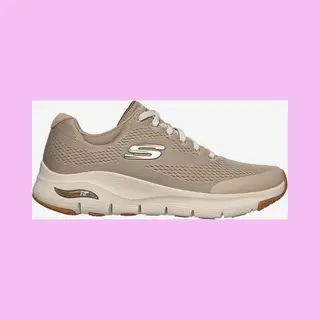 Skechers Arch Fit Shoes Beige White - 42