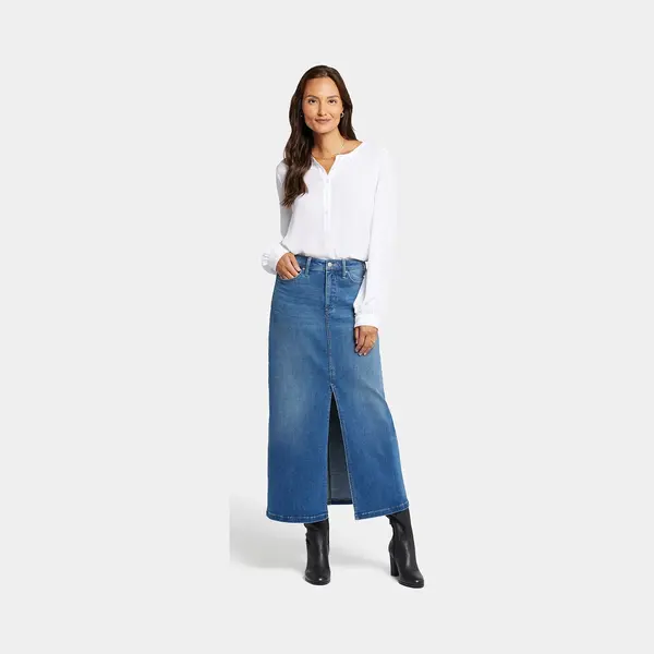 Nydj Lange Rok Met Hoge Taille En Middenvoor Split thumbnail