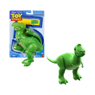 Mattel Disney Pixar Toy Story Rex-Actionfigur, 18,4 cm großer Dinosaurier, 8 Bewegungspunkte, Playscale