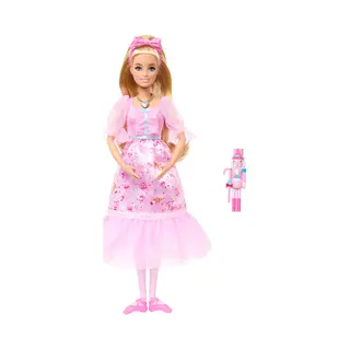 Barbie in: Der Nussknacker Ballerina-Puppe Clara mit beweglichen Fußgelenken, Spielzeug-Nussknacker enthalten