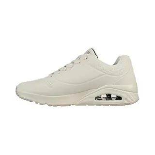 Skechers Herren Uno Stand On Air Sneaker, Off White Durabuck/Mesh, 43 Eu