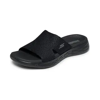 Skechers Damen On-The-Go 600 Adore Schiebe-Sandalen, Black Textile, 41 Eu
