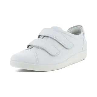 Ecco Women's Soft 2.0 Low-Top Sneakers, Bright White, 3.5-4 Uk