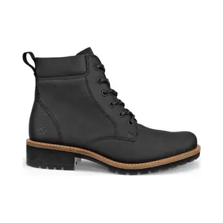 Ecco Elaina Dames Veterboot - Zwart - Maat 42