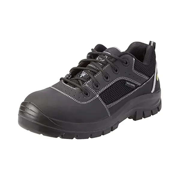 Skechers Herren Trophus Sicherheitsschuh, Black Nubuck Leather Textile, 43 Eu thumbnail