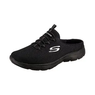 Skechers Damen Summits Swift Step Turnschuhe, Black Mesh/Trim, 37 Eu
