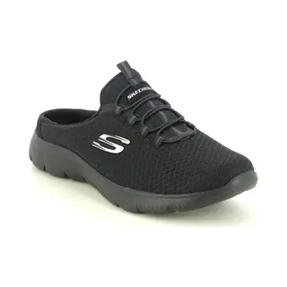 Skechers Damen Low-Top Sneaker Summits Swift Step, Frauen Sneakers, Freizeitschuhe, Turnschuhe, Laufschuhe, Freizeit, leger, Schwarz, 38 Eu
