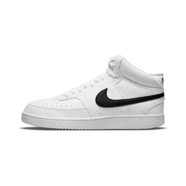 Nike Men's Court Vision Mid Next Nature Gymnastics Shoes, White Black White, 9.5 Uk thumbnail