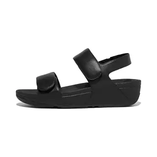 Fitflop Lulu Leren Damessandalen Met Verstelbare Riem, Zwart, 40 Eu