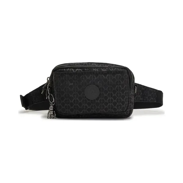 Kipling Abanu Multi Kleine Umhängetasche, Die In Eine Hüfttasche Umgewandelt Werden Kann, Signature Emb (Schwarz) thumbnail