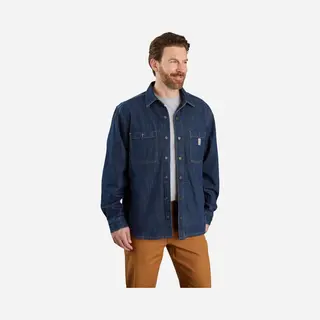 Carhartt Relaxed Fit Denim Fleece Lined Snap-Front Shirt