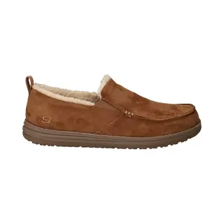 Skechers Men's Melson Willmore Slipper, Tan Microfiber, 8 Uk