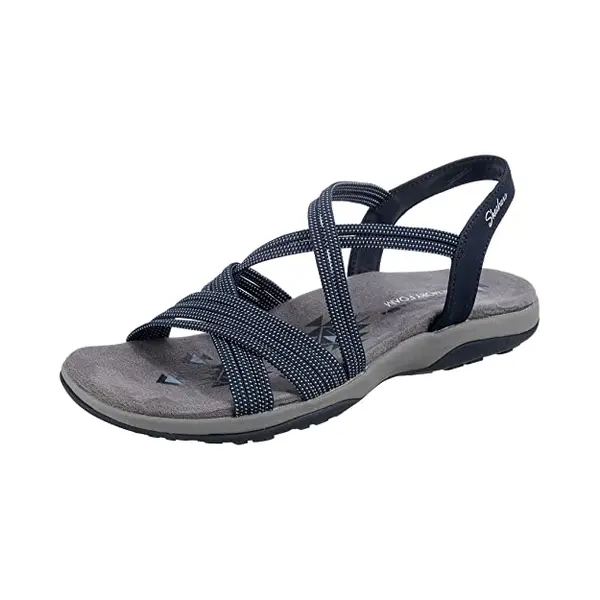 Skechers Reggae Slim - Turn It Up Dames Sandalen - Navy thumbnail