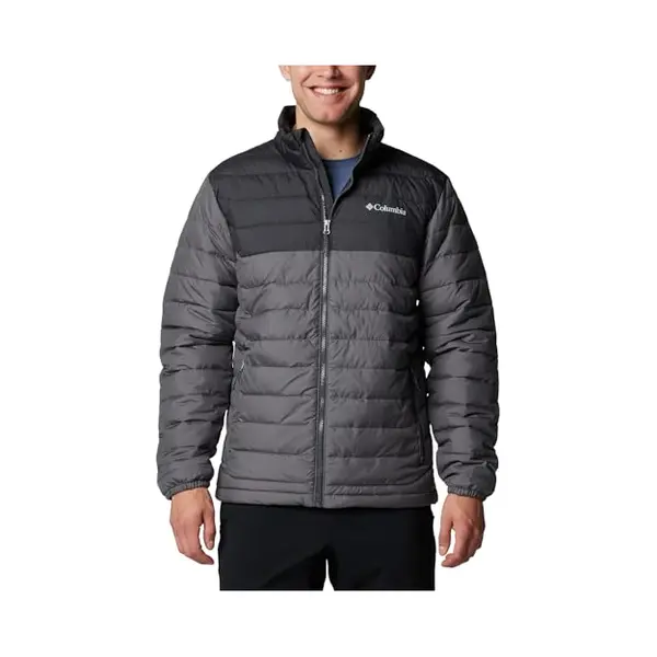 Columbia Powder Lite Ii Jacke Grau Dunkel/schwarz - Xxl thumbnail