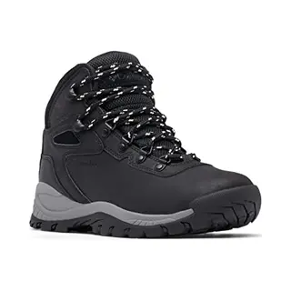 Columbia Damen Newton Ridge Plus Mittelhohe Trekking-und Wanderstiefel, Black, Chalk, 38 Eu