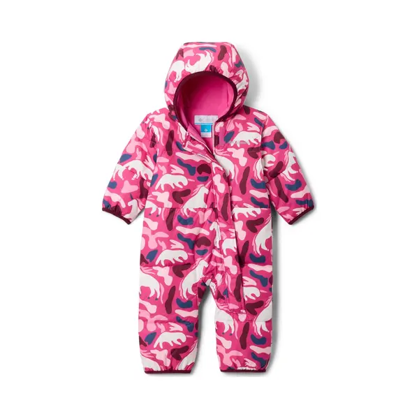 Columbia Youth Infant Snuggly Bunny 2 Bunting, Snowsuit Romper, Pink Ice Uniflauge/Satin Pink, 3/6 Months thumbnail