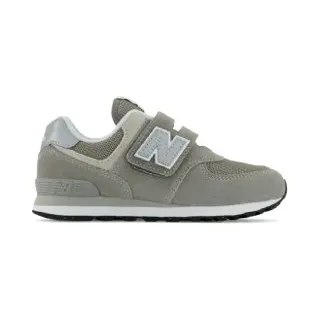 New Balance Unisex Für Kinder. PV574V1 Leder Turnschuhe 574 Core Hook & Loop Grün (34.5), Wohnung, Klettverschluss, Lässig, Kinderbekleidung