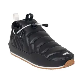 Line Unisex Erwachsene Bootie 1.0 – Leichte Wasserabweisende Winter-Apres-Ski-Stiefel Mit Faltbarem Absatz Und Cinch-Zugverschluss, Schwarz, Large