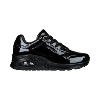 Skechers Für Damen. 177142 Uno Street Sneakers Schwarz (37), 1 Bis 3 Cm, Schnürsenkel, Lässig