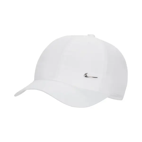 Nike Dri-Fit Club Kids' Unstructured Metal Swoosh Cap - White - Polyester thumbnail