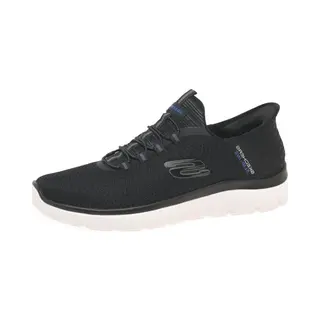 Skechers Herren Summits High Range Turnschuhe, Black Mesh/Wht Trim, 40 Eu