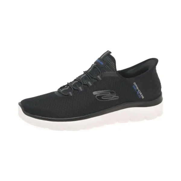 Skechers Herren Summits High Range Turnschuhe, Black Mesh/Wht Trim, 40 Eu thumbnail