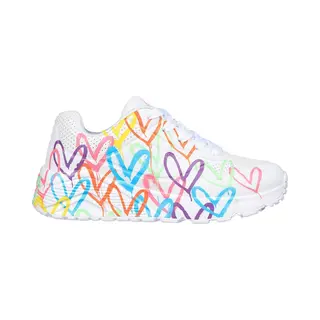 Skechers Uno Lite Spread The Unisex - Kinder, Jungen, Mädchen Sneaker, Schnürschuhe, Schnürer, Halbschuhe, Straßenschuhe, Freizeitschuhe,